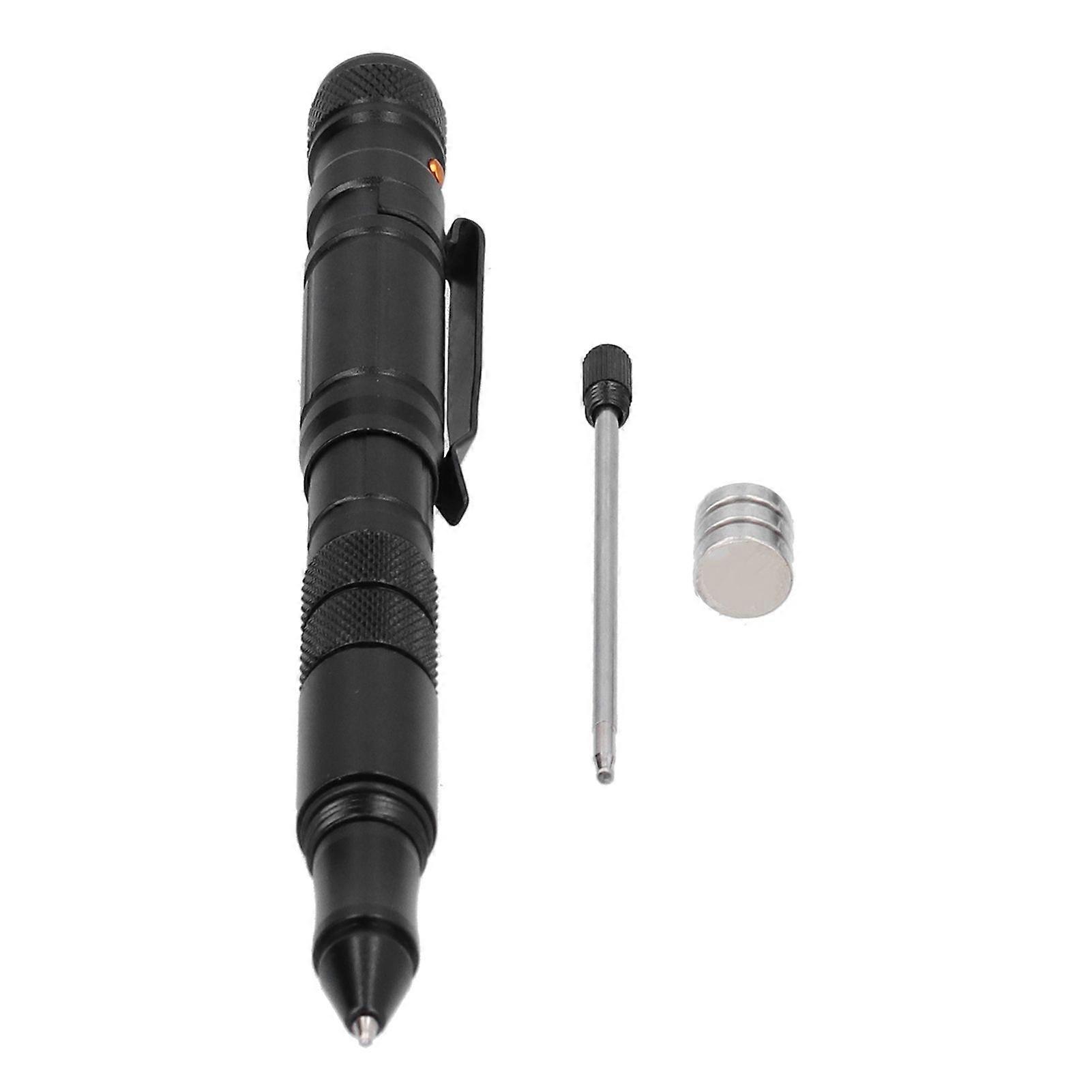 MultiTool Pocket Pen Self Defense Tool with LED Flashlight Mini Cutter for Outdoors