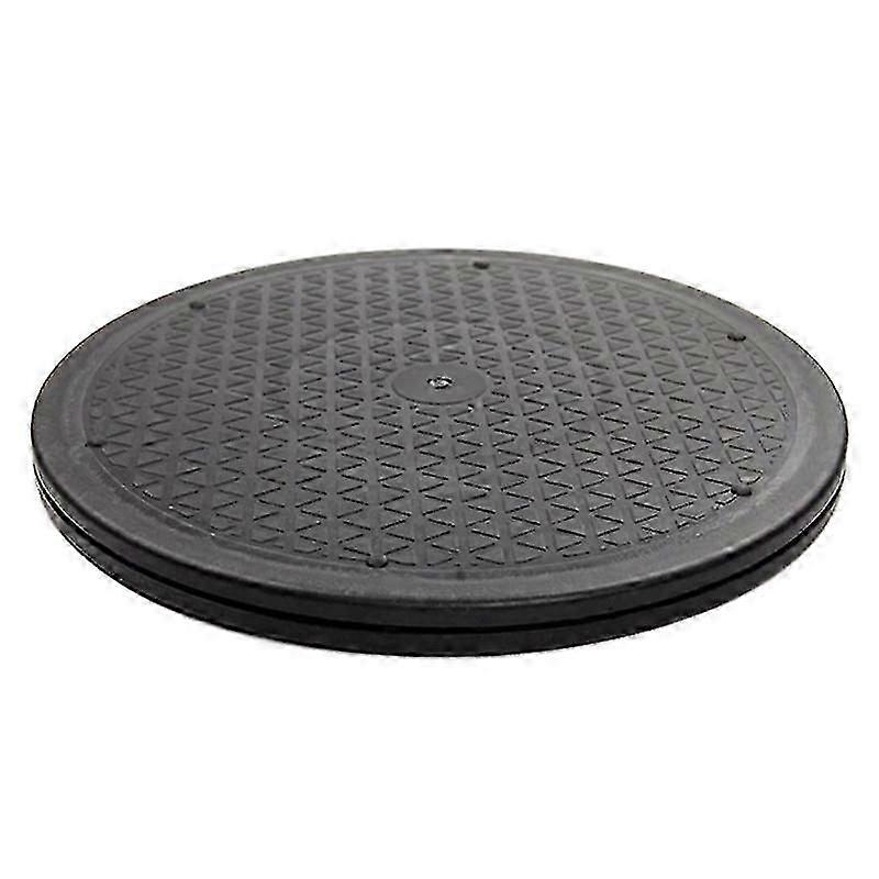 12 pouces robuste rotatif pivotant en acier support pour moniteur TV platine paresseux Susans noir rond sha