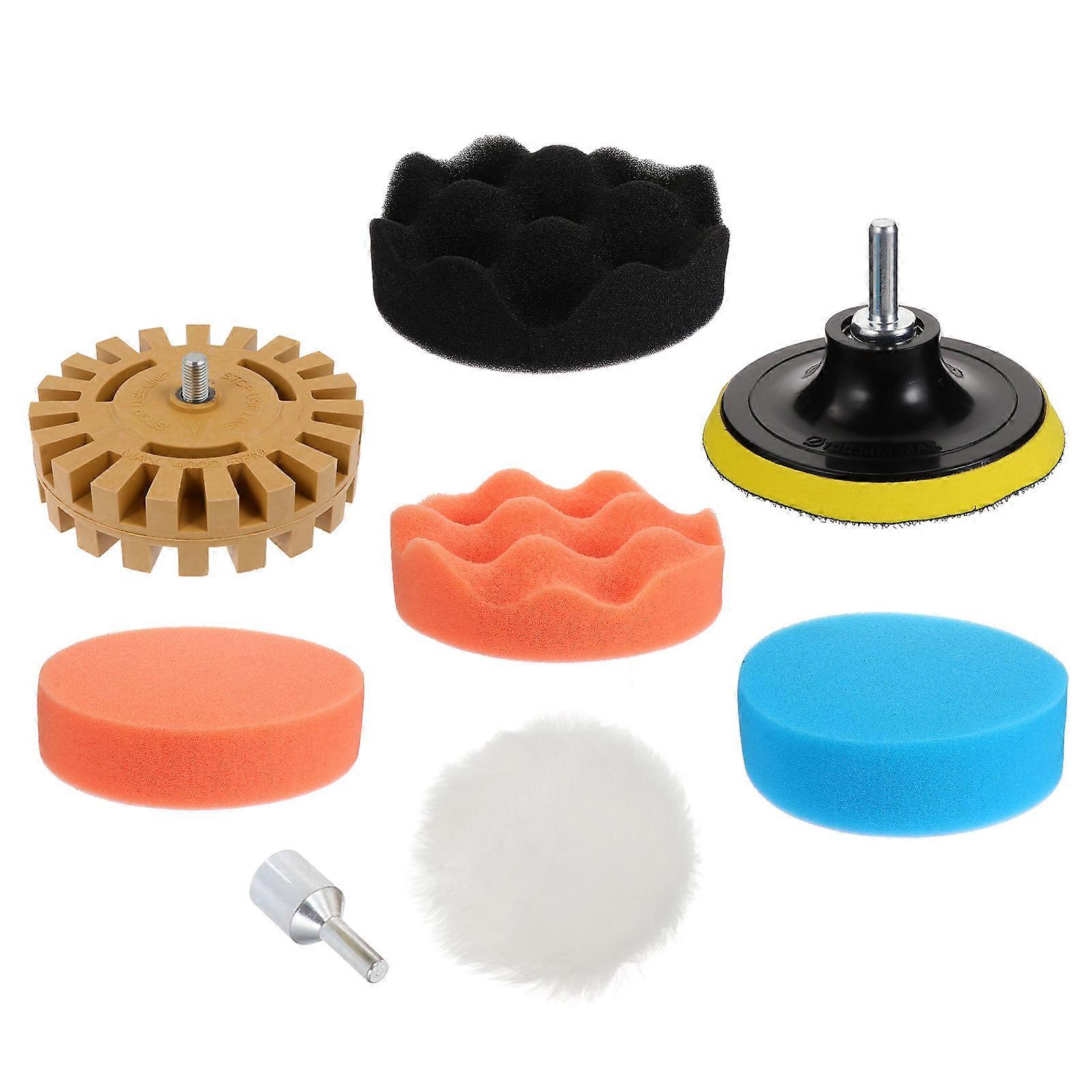 Rubber Eraser Wheel Car Decal Removal Tool with 8Pcs Remove Stickers