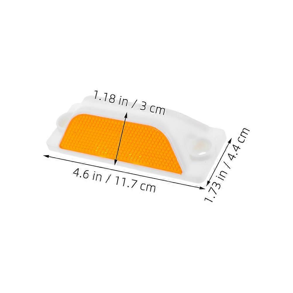 Reflective Road Markers Rectangular Pavement Safety Reflectors with 60Pcs
