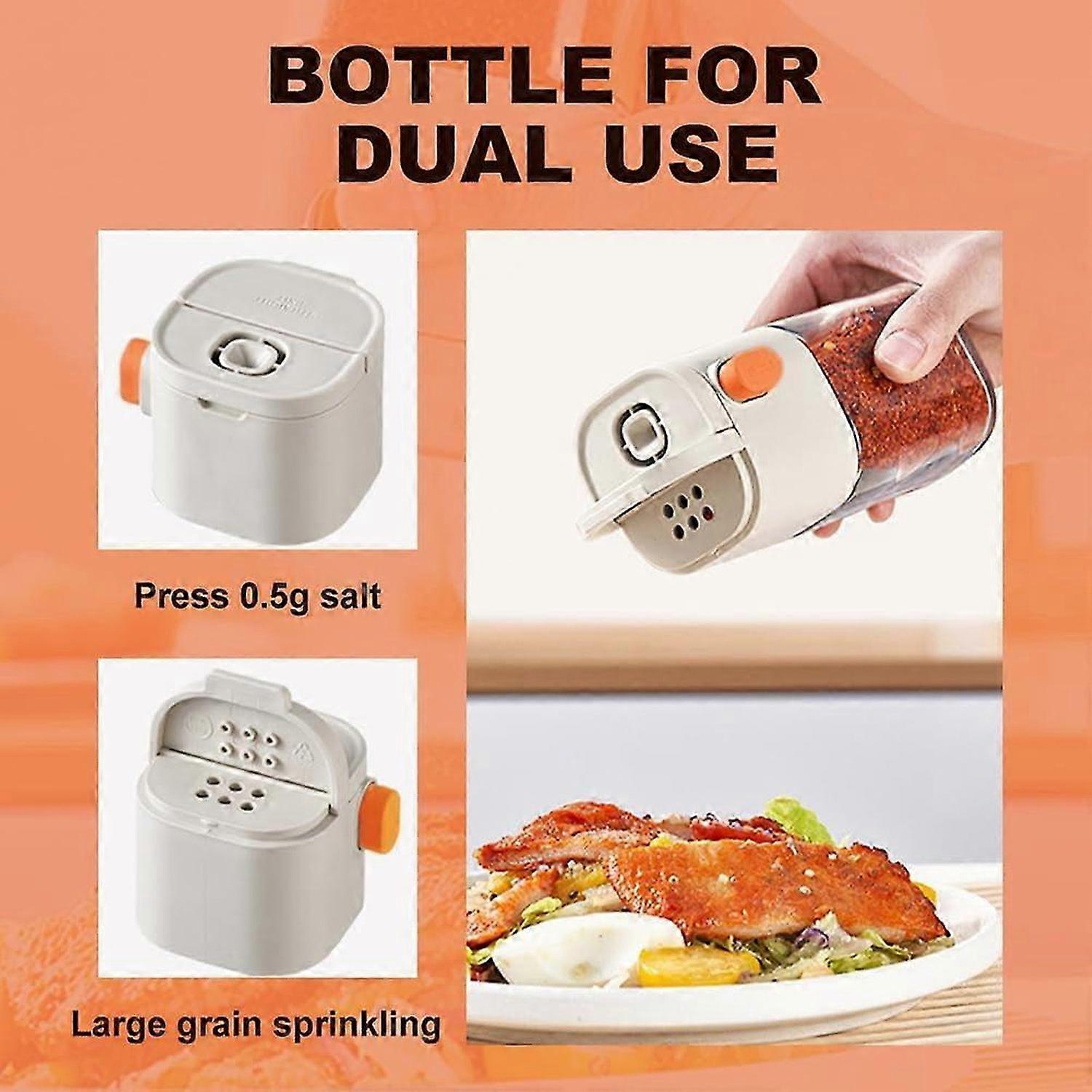 Salt Control & Seasoning Bottle Gray white