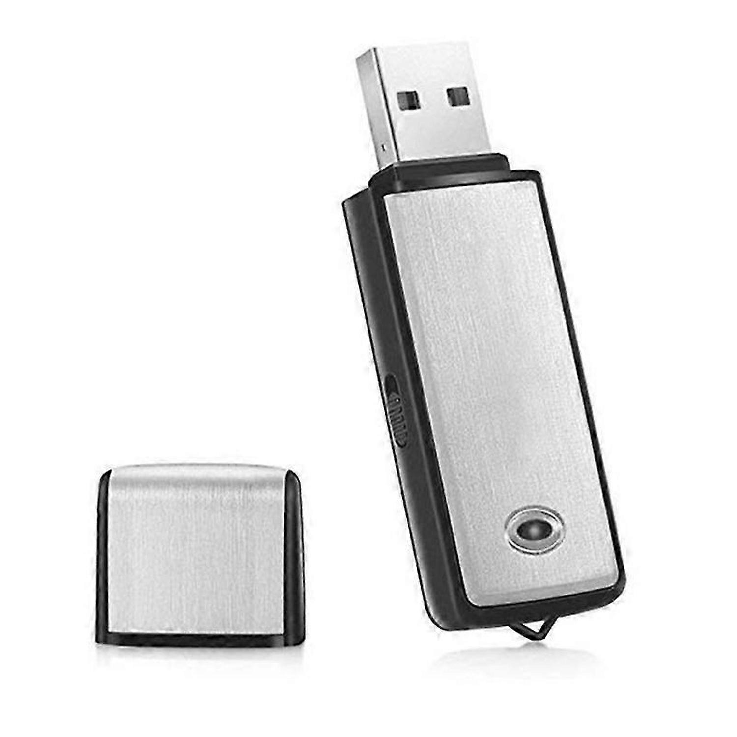 USB Voice Recorder USB Flash Drive Rechargeable Digital Voice Audio Recorder for PC Meeting Intervie