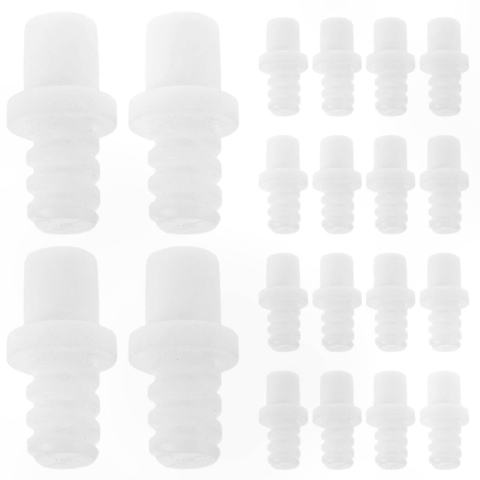 Durable Plastic Toilet Brush Handle Connector Replacement Parts for Pole Adapter and Head Fixing Accessory, 20pcs Universal Joint