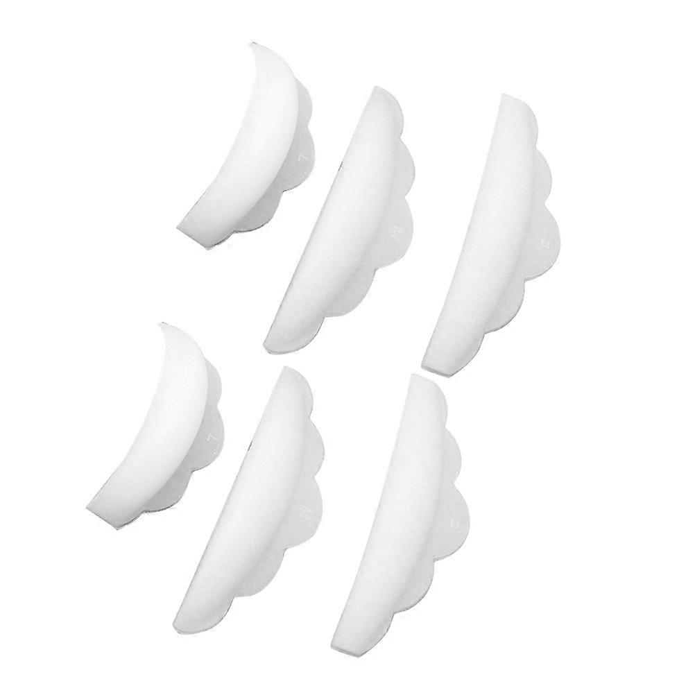 Eyelash Perm Kit Eyelash Perming Curler Shield Pads Silicone Makeup 6Pcs