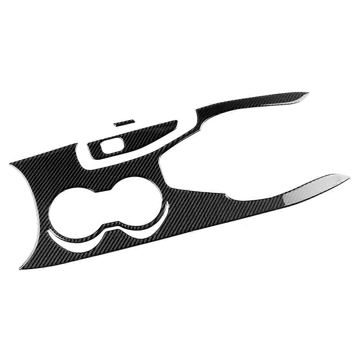 Carbon Fiber For Center Console Gear Shift Cup Holder Trim