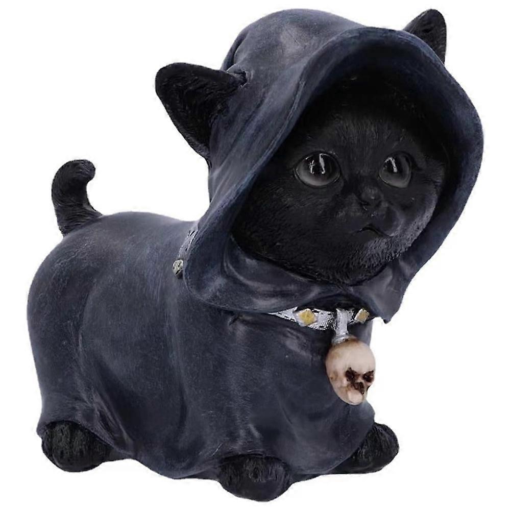 Halloween Cat Cape Statue, Cat Skull Pendant Statue