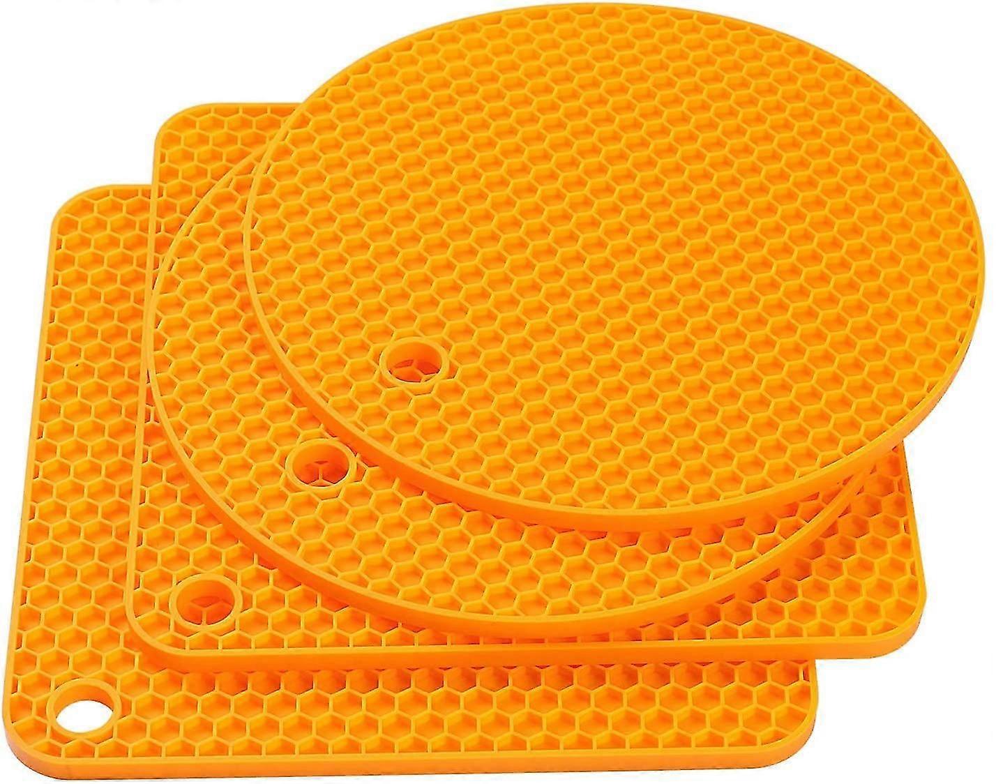 4 Pcs Multi-use Non-slip Heat Resistant Thermal Mat