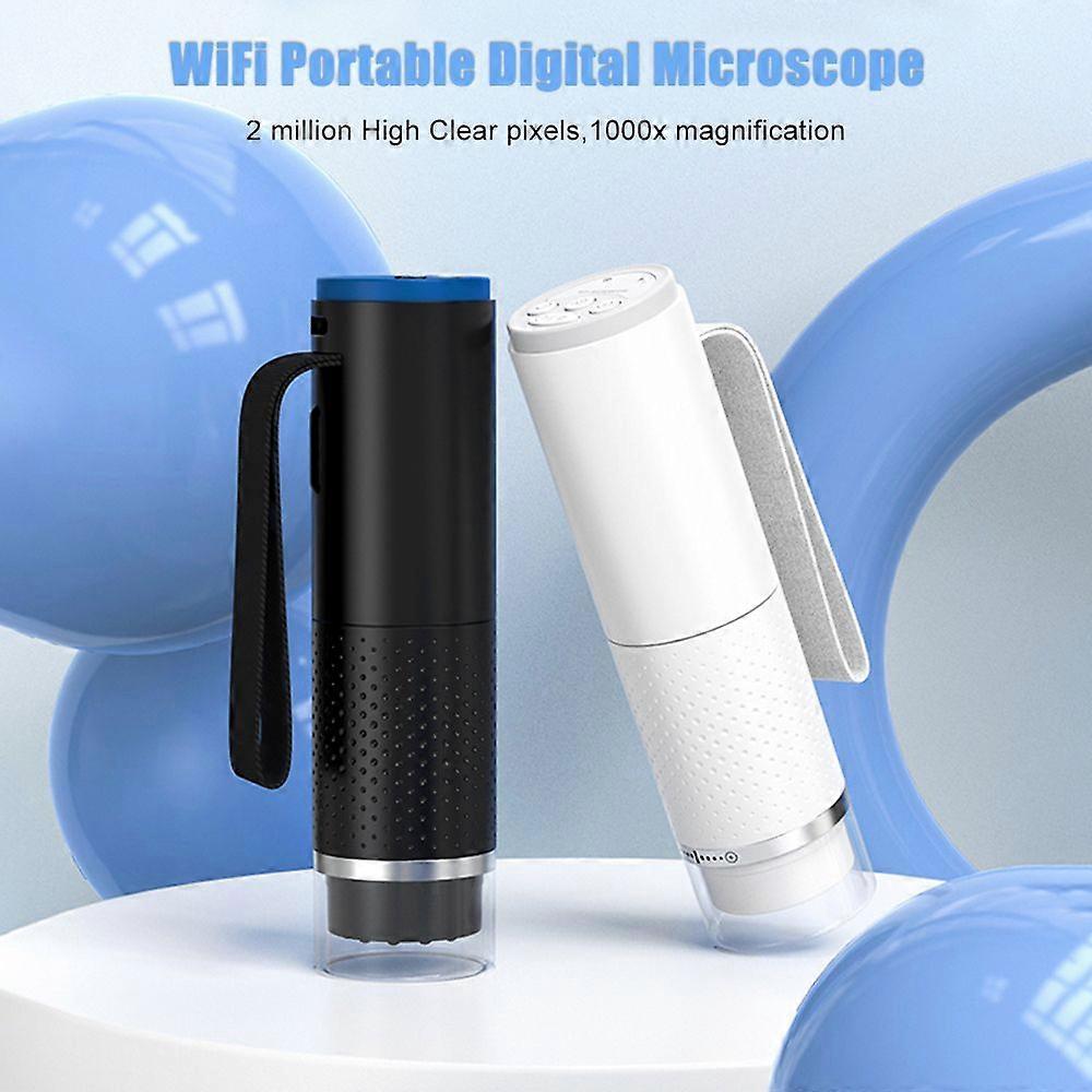 Wireless Digital Microscope High Clear 1080P WIFI 50x-1000x Microscope Magnification Mini Pocket Handheld Microscope for iPhone/Android/iPad/Windows/M