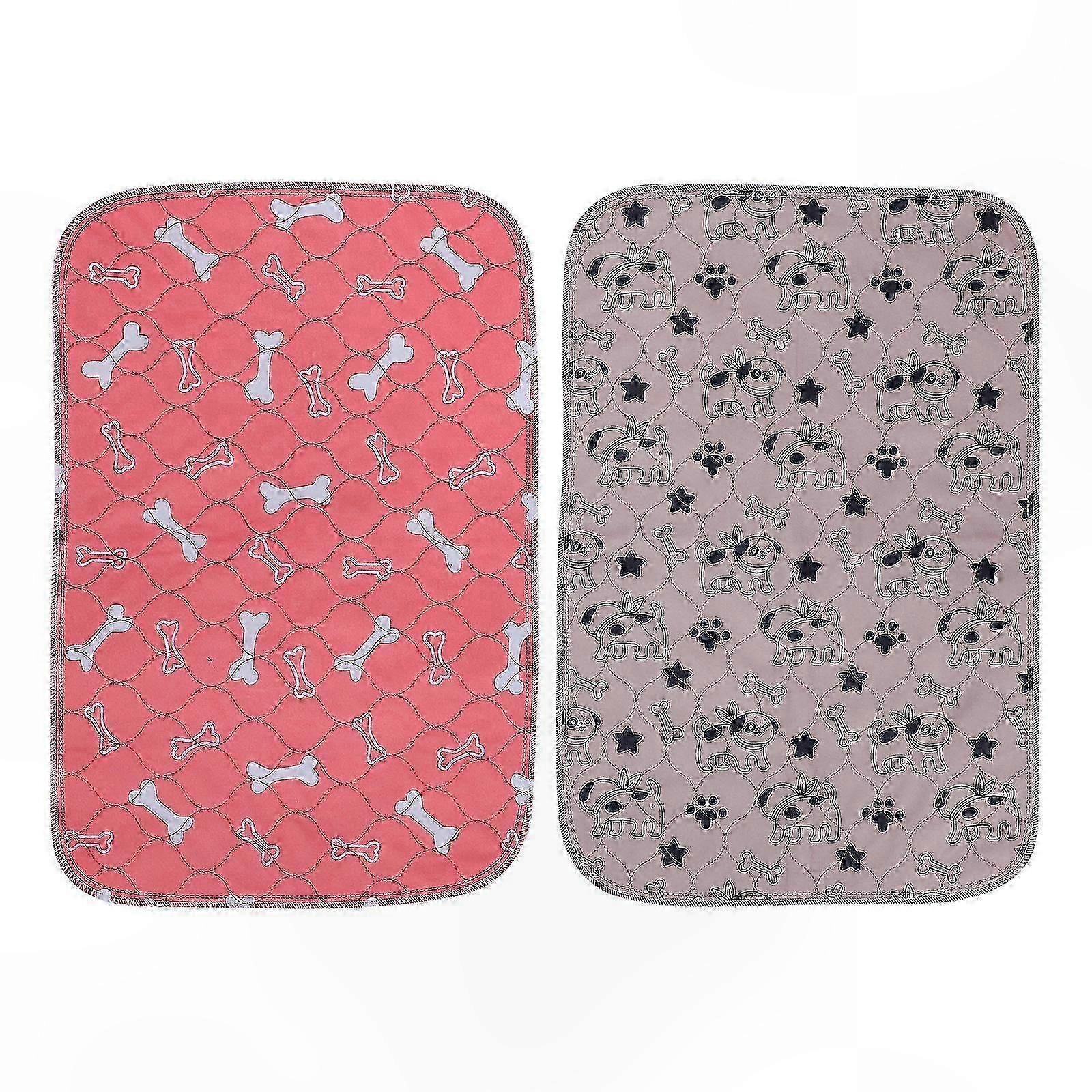 Reusable Absorbent Training Pads for Pets, 2-Pack Puppy and Cat Pee Mats