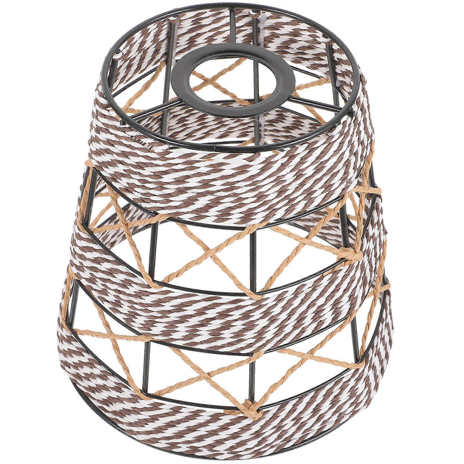 Woven Paper String Lamp Shade for Ceiling Light Farmhouse Decor