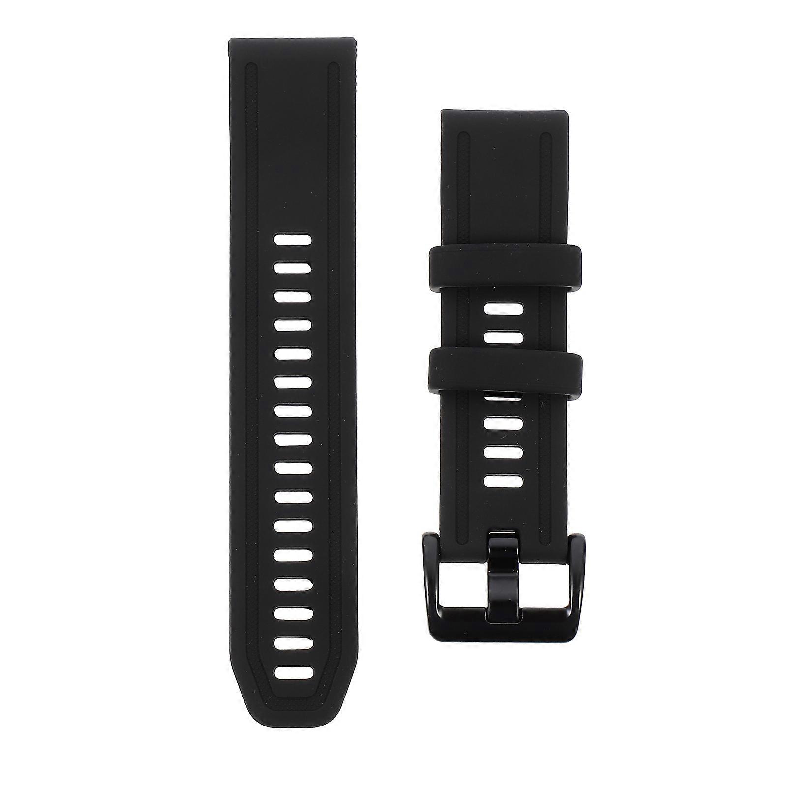 Black Silicone Smartwatch Band for Watch 1Set Quick Release