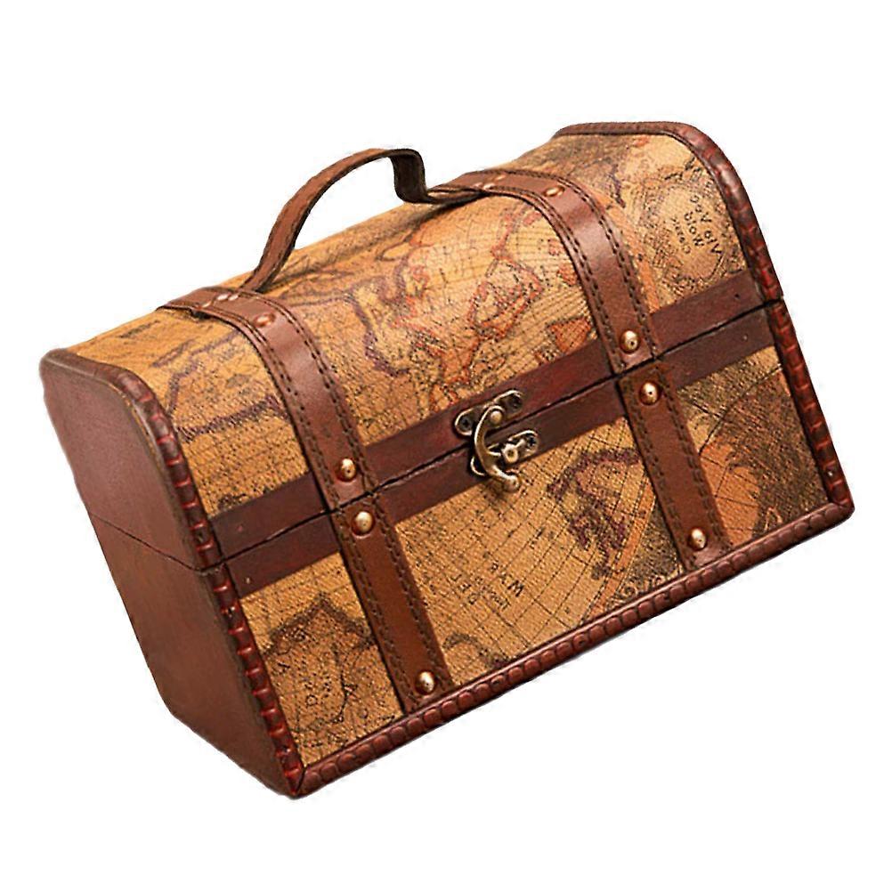 Retro Style Treasure Box Wooden Storage Box for Storage in Assorted Colors