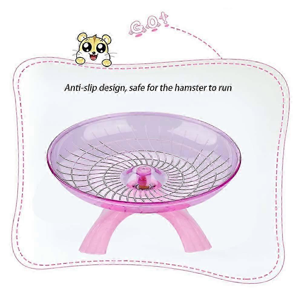 Silent Plastic Wheel Spinner Exercise Roller for Mice and Hamsters Pink