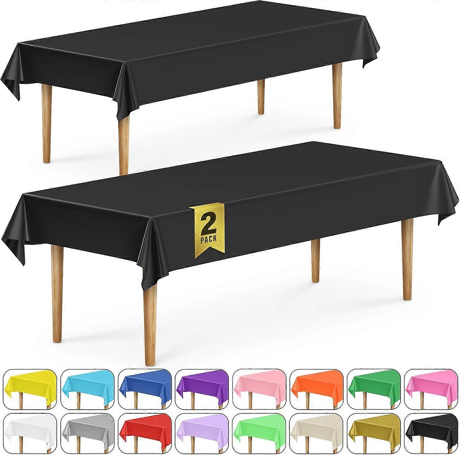 2025 Latest Model 2 Rectangular Tablecloths BPA-Free Plastic, 54 x 108 inch