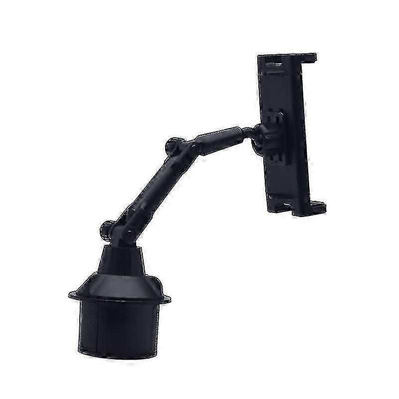 Car Cup Holder Tablet Mount Phone Bracket Adjustable With 360 Rotatable Cradle B