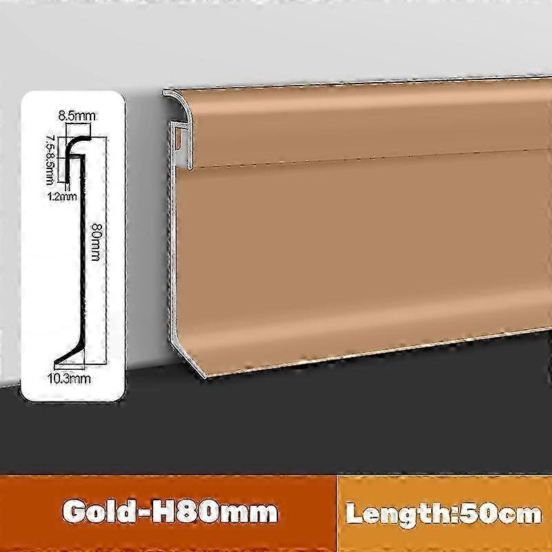 H80mm רכוב על פני השטח הוביל קו Skirting פרופילי אלומיניום לוח בסיס פינתי קיר בר בר אורות רצועת אורות מדרגות פינתיות בר אור