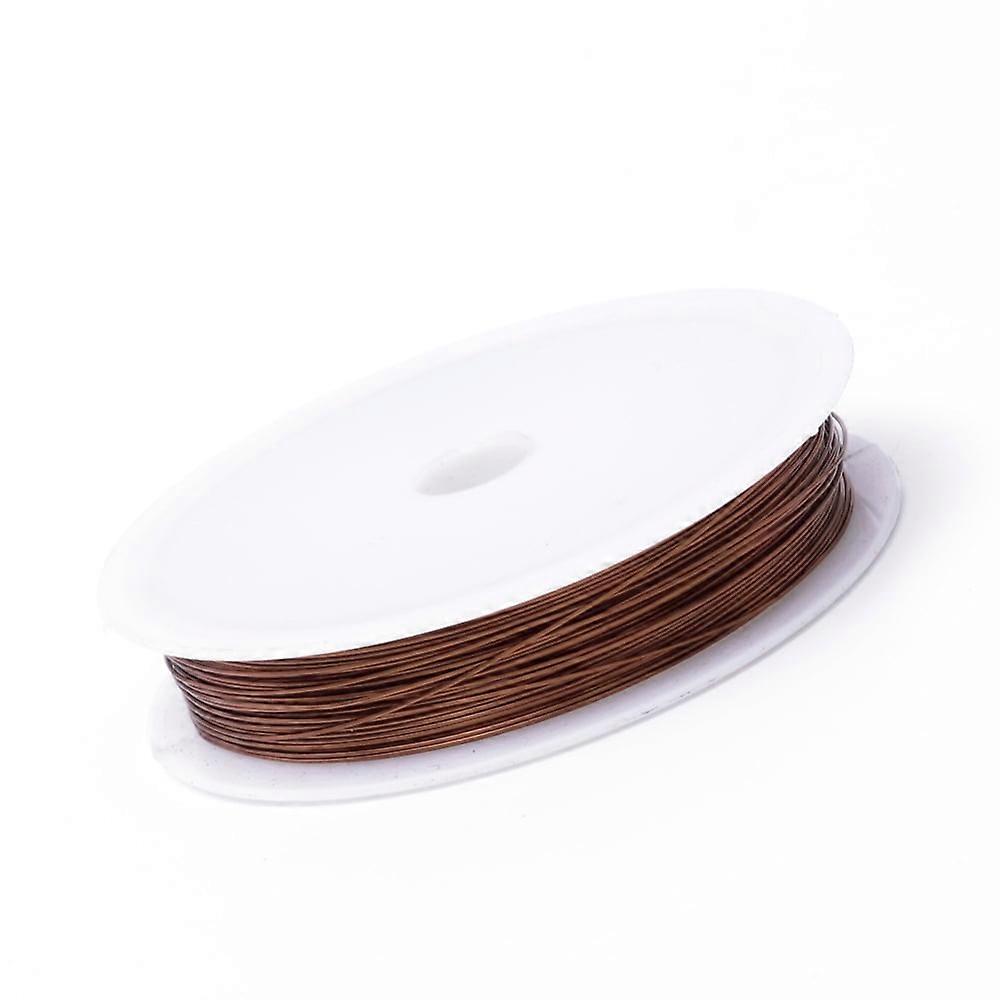 Round Copper Jewelry Wire Saddle Brown