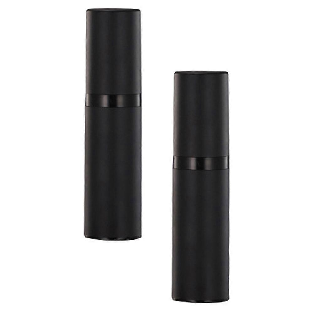 Liquid Fine Mist Bottle Vacuum Spray Set for Storage 2Pcs Plastic Black