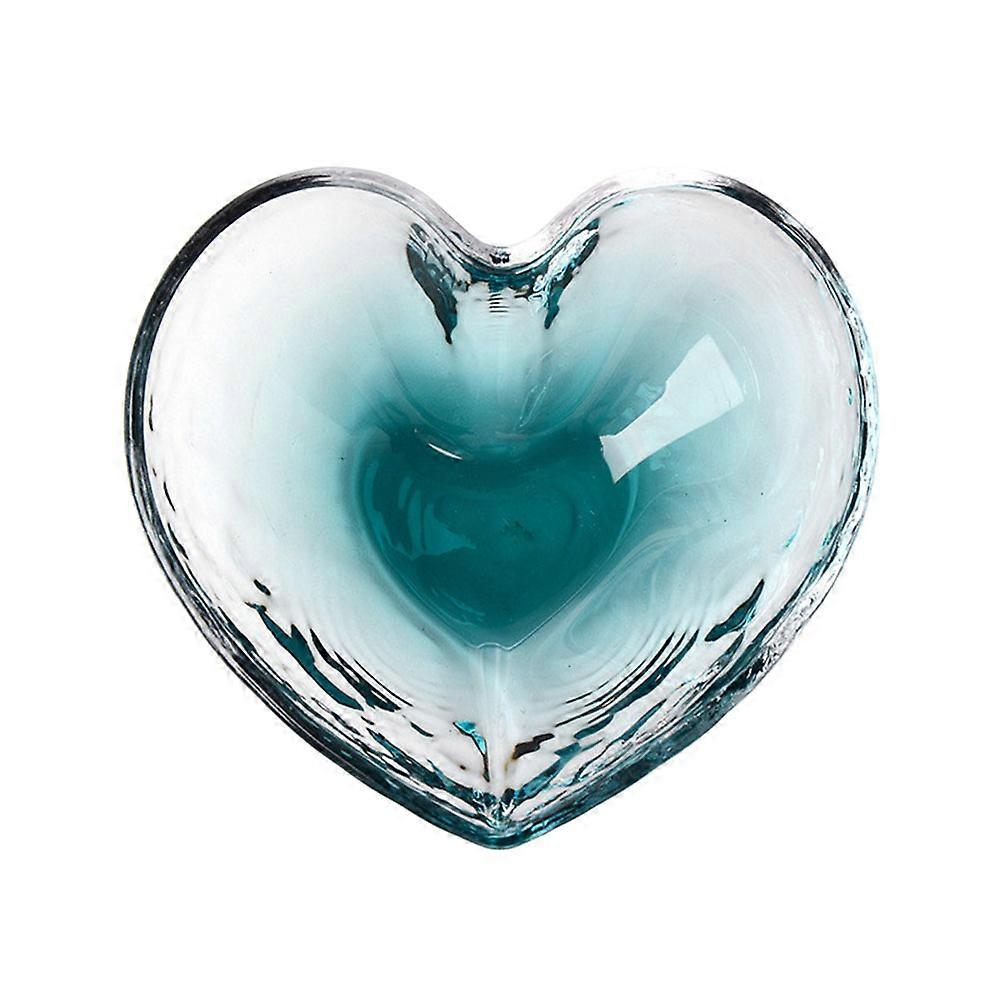 Crystal Bowl Glass Heart Bowl for Serving 3Pcs Fruit Salad Snacks