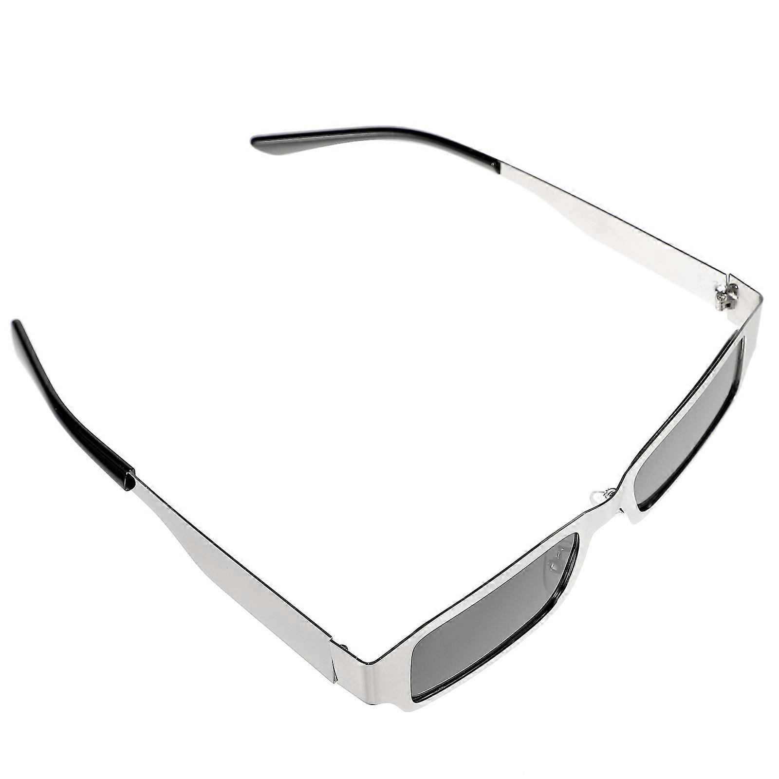 Square Sunglasses Stylish Sunglasses for Decoration Use 2Pcs Silver