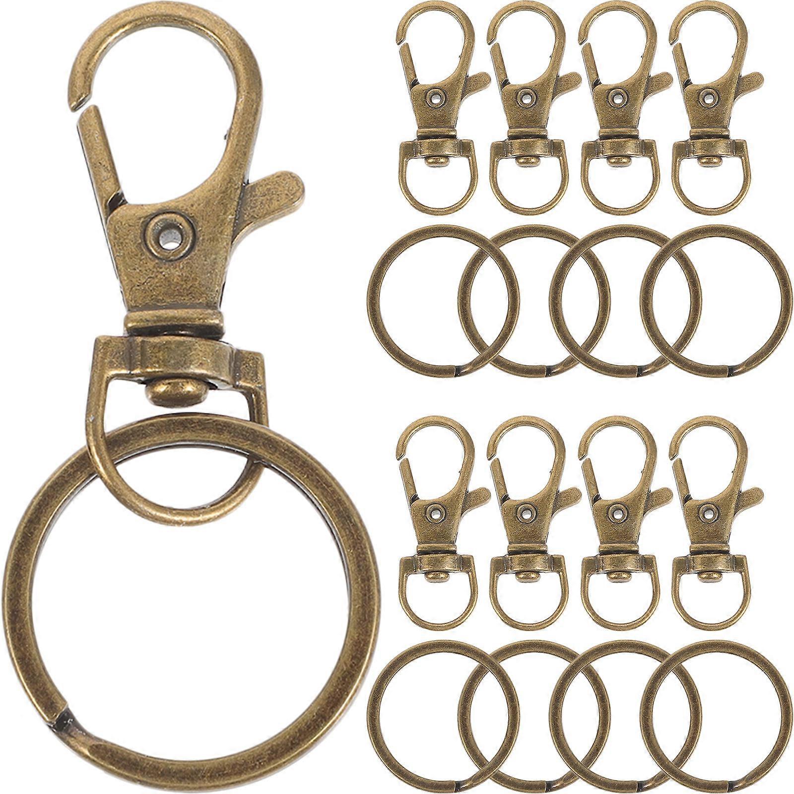 Golden Metal Key Rings for Key Use with 420Pcs Zinc Alloy Keychain