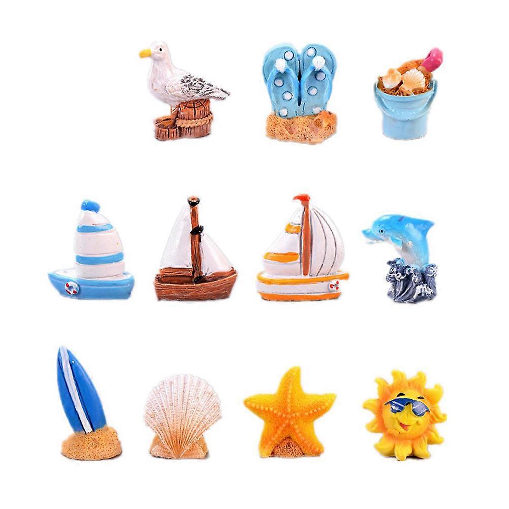 Mediterranean Style Micro Landscape Miniature Ornaments for DIY Decor 33Pcs