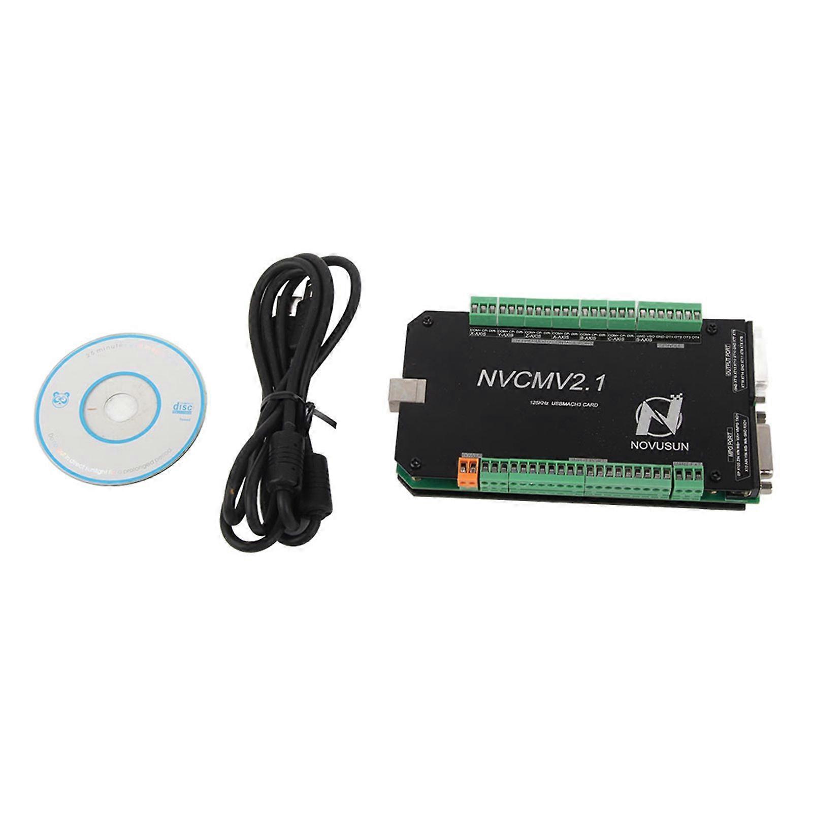 NVCM 5 Axis CNC Controller MACH3 USB Interface Board Card for Stepper Motor
