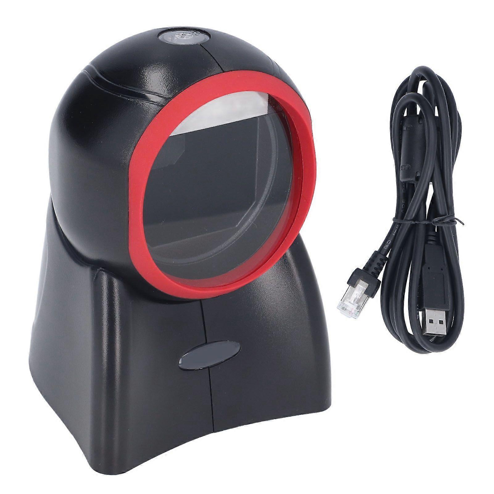 Desktop Barcode Scanner 1D 2D Omnidirectional Hands Free USB Wired Automatic Screen Reader