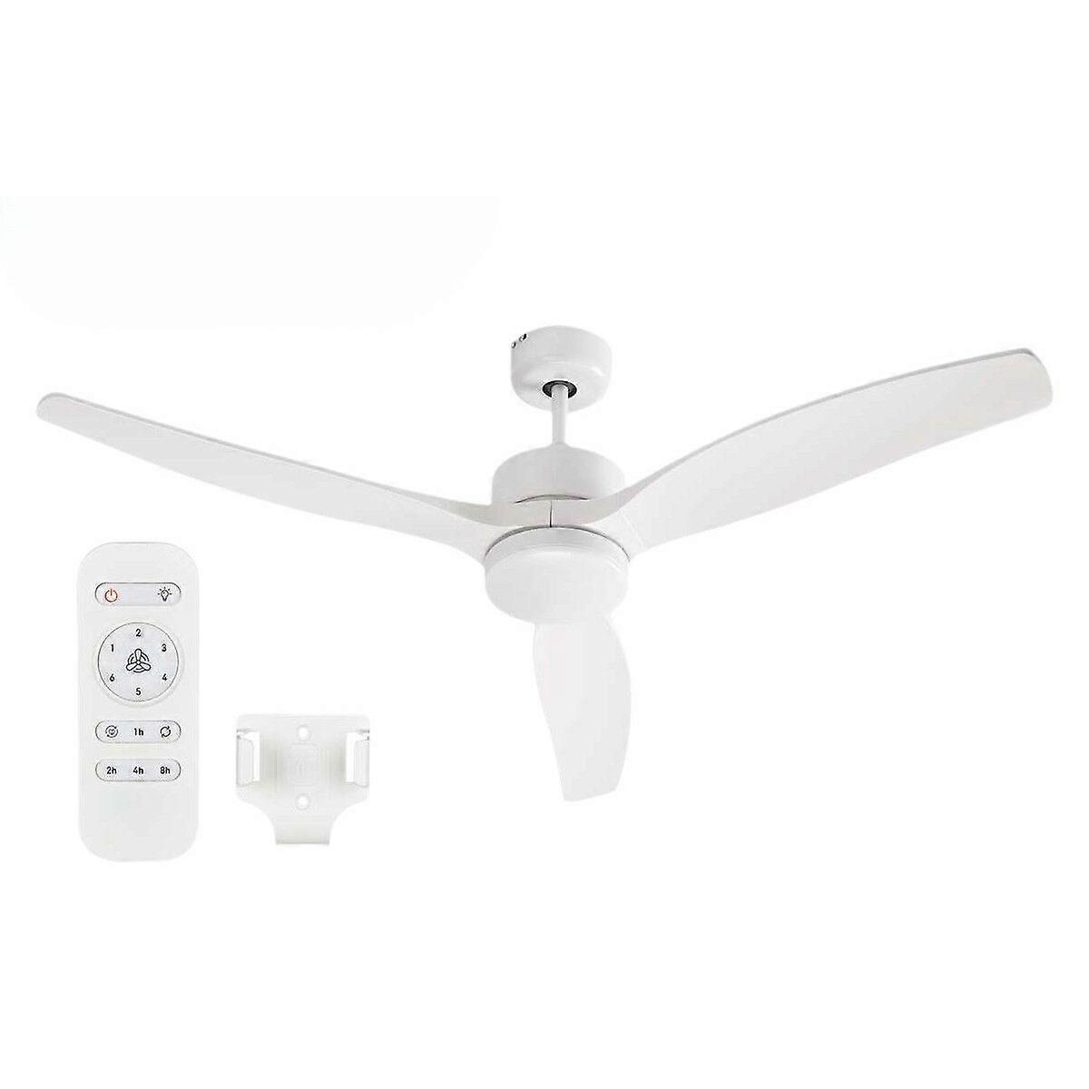 Ceiling Fan with Light Argon White 40 W Ø 132 cm