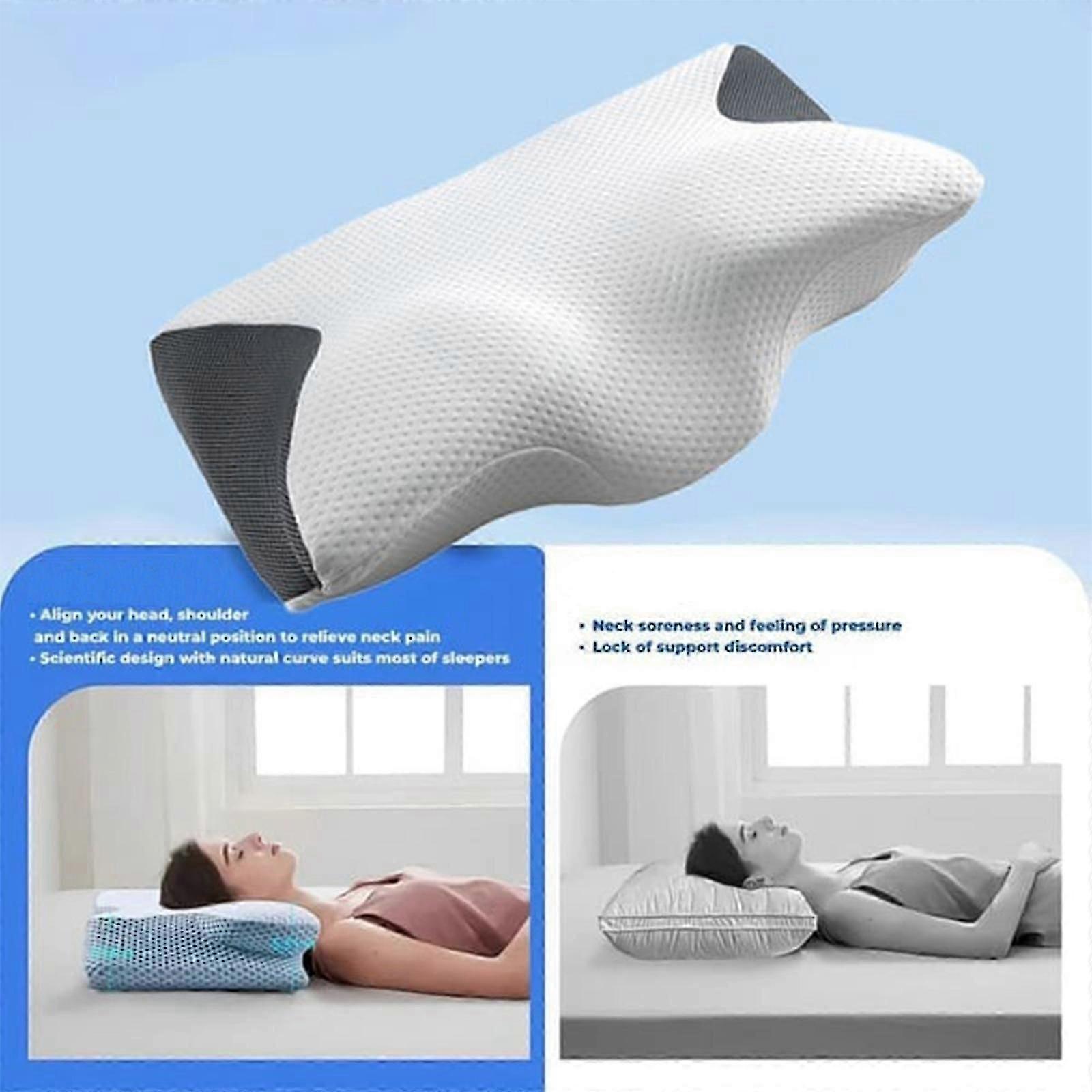 Ergonomic Memory Foam Neck Support Pillow for Sleeping
