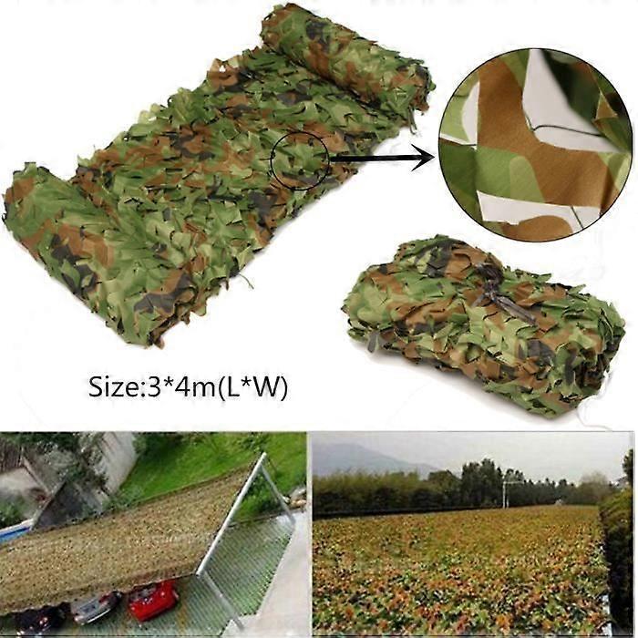Army Camo Camouflage Net 3m x 4m Military Camping Hunting Soldier Forest