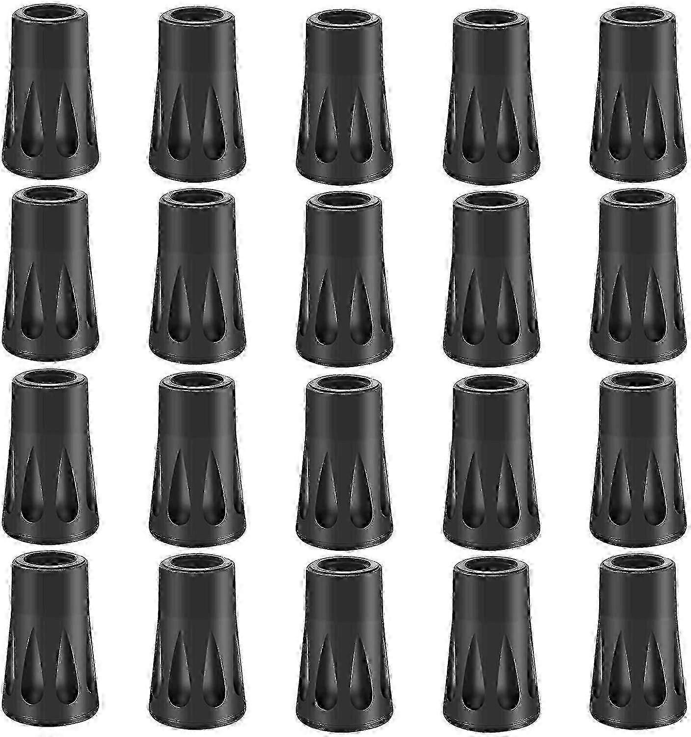 20pcs Rubber Buffer Set Hiking Poles Rubber,buffer Nordic Walking Pads