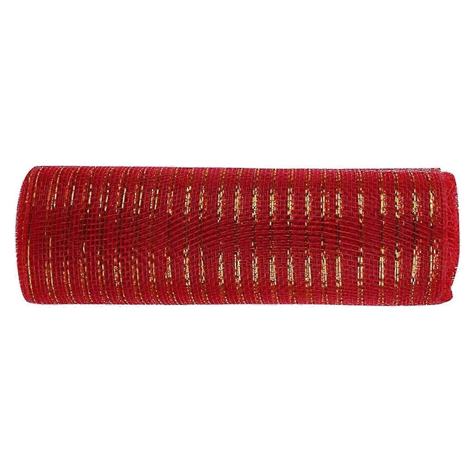 1 Roll 10 Yards Christmas Ribbon Sequin Surface Xmas Tree Garland DIY Mesh Ribbon