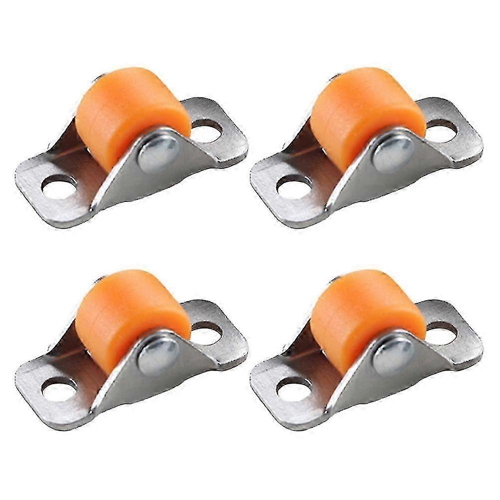 4x Small Directional Pulley Rubber Caster Set Multipurpose Small Wheel Castors