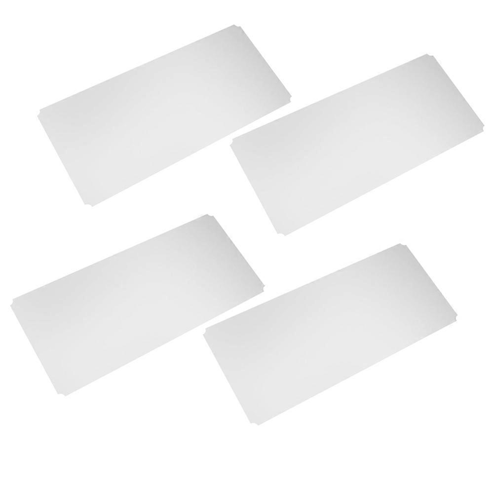 4pcs Shelf Liners of Wire Shelf System,16 X 36 Inch Plastic Shelf Liners Mats for Wire Shelving (Rolled)