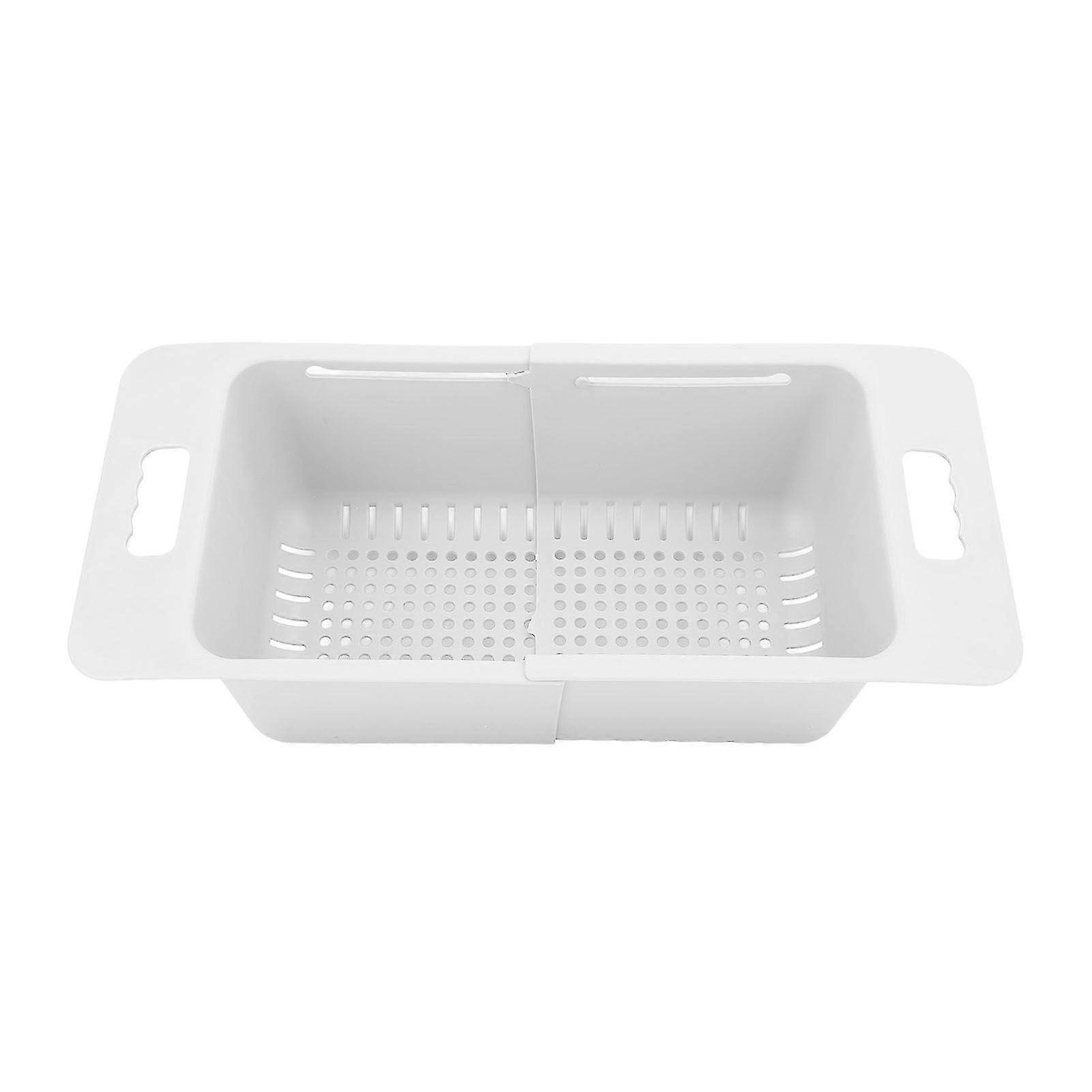Chest Freezer Basket Deep Adjustable Storage Organizer Bin Divider Expandable with Handle for Kitchen White