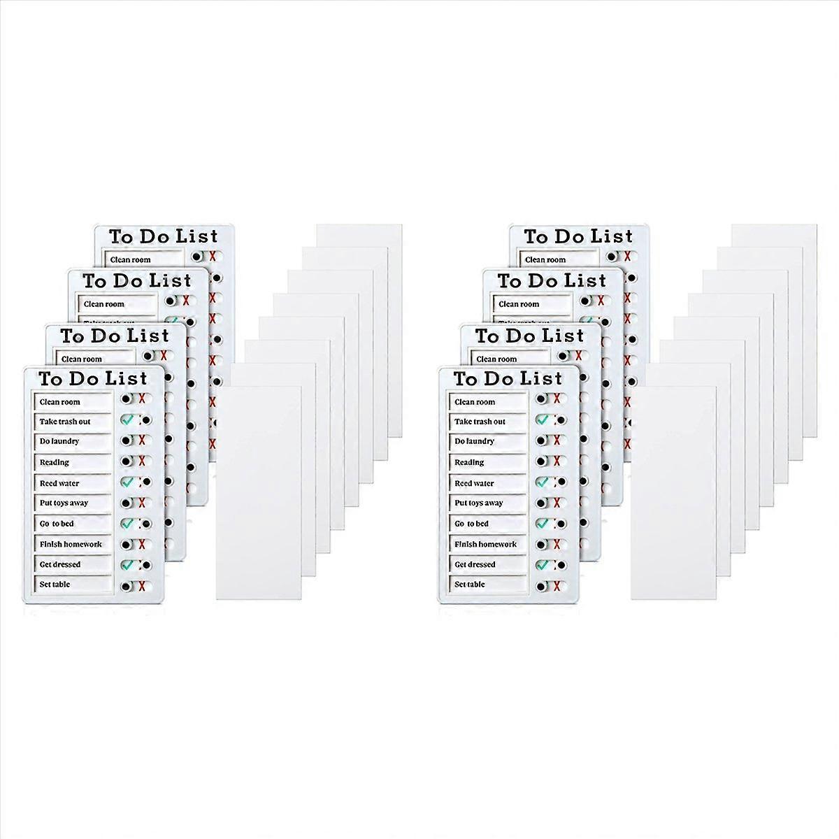 4 Pcs to Do List Memo Board with 8 Cards