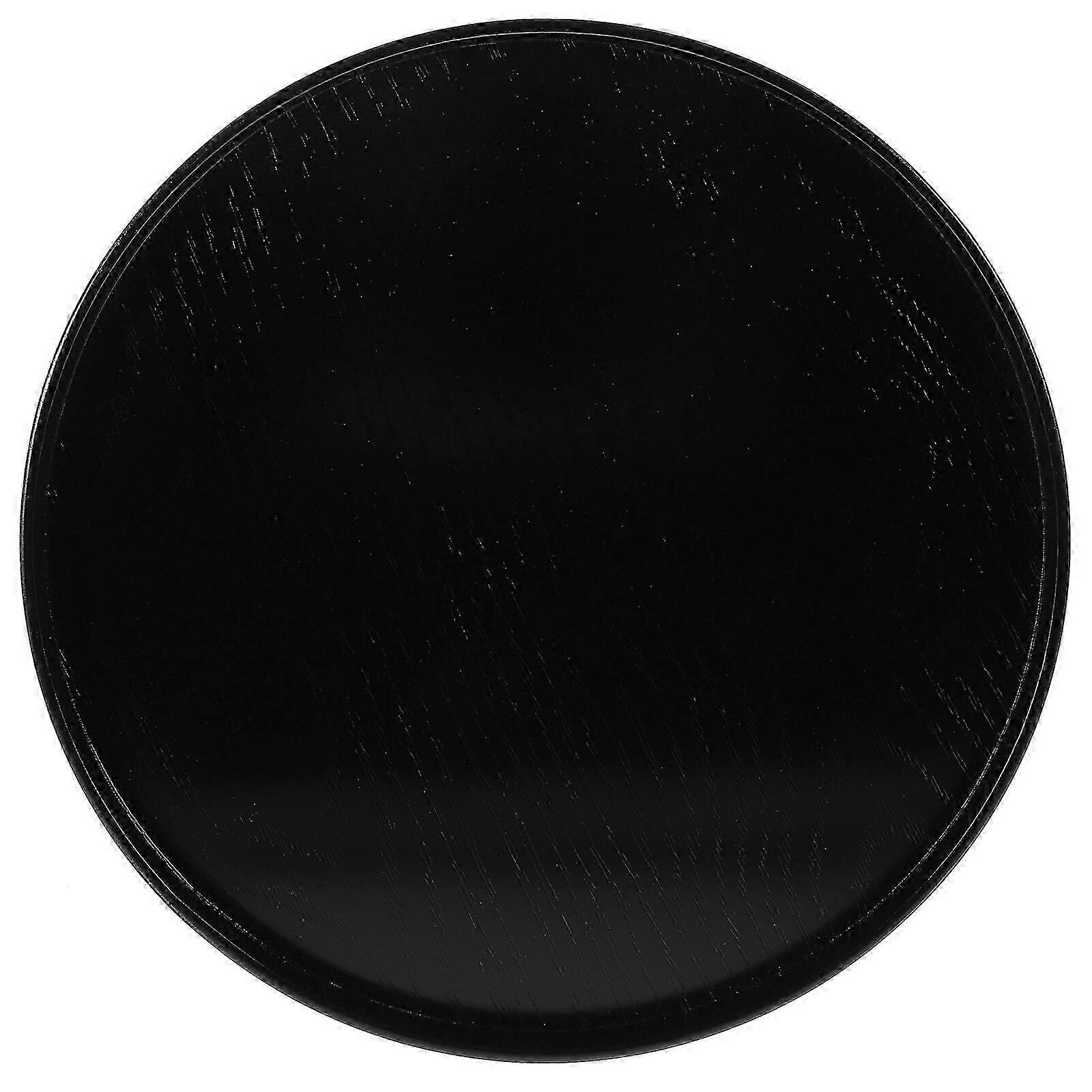 Decorative Wooden Round Serving Tray for Snacks and Drinks at UK Tea Parties