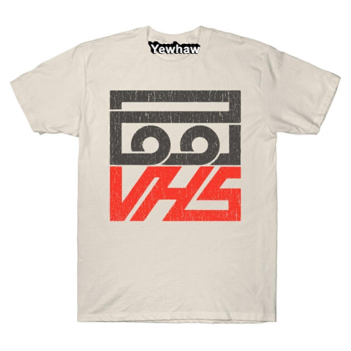 Camiseta com logotipo retrô VHS