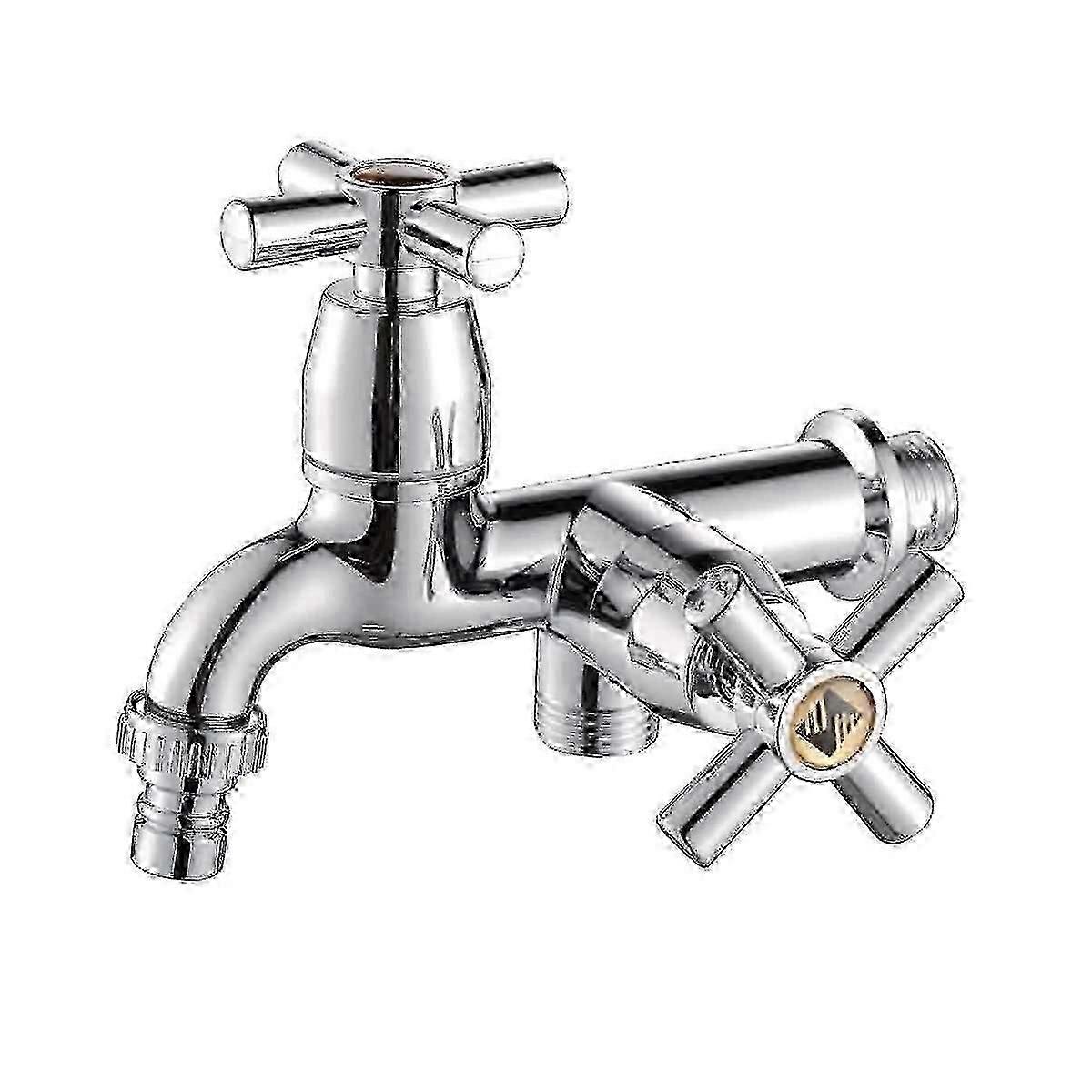 robinet à double bec pour évier à linge