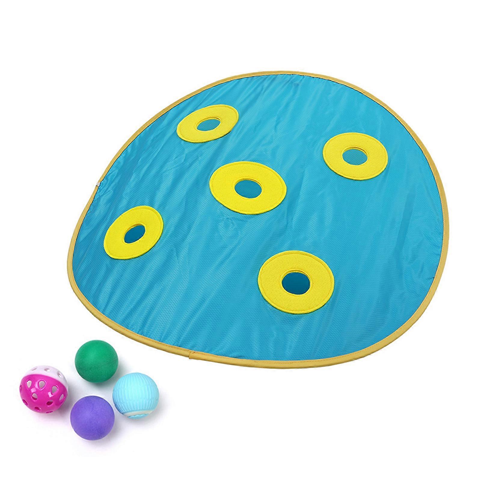 Interactive Cats Toy,Play Mat with Automatic Motion Ball LED Light Indoor Enrichment Hide and Seek Mouse Catching Game Multicolor