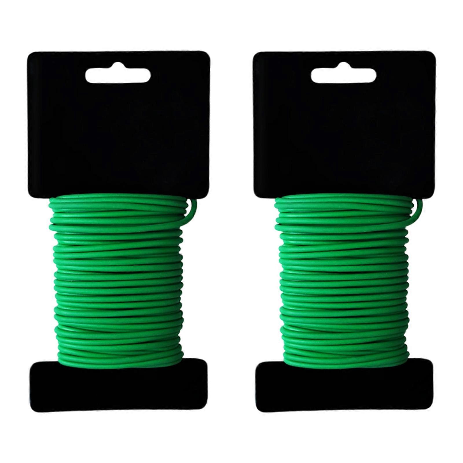 Adjustable Plant Support Wire Training Line Flexible Garden Cord Fit for Secure Flower Binding 3.5mmx10M UV Resistant Multicolor