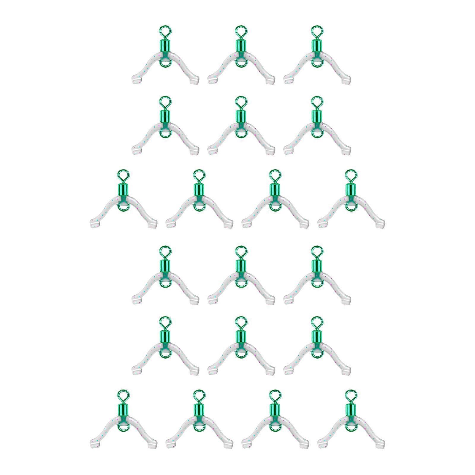 10/20Pcs Contactor Device for Double Hook Subline Splitter Line Bifurcation Swivels Anti Entanglements Fishing Tackle  small