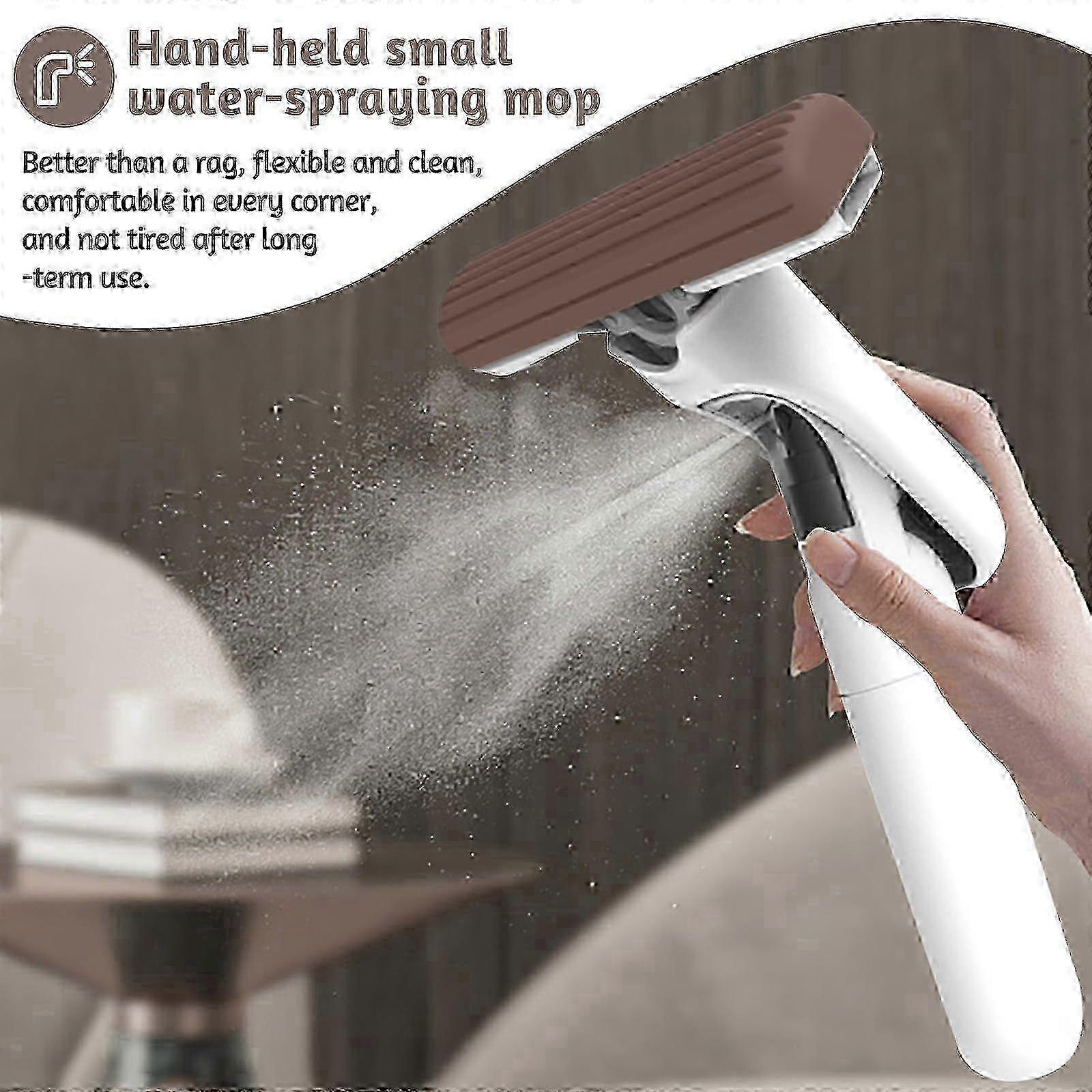 Portable Self-Squeeze Mini Spray Mop, Sponge Mop for Desktop, Small Spaces, Bathroom, Kitchen, Glass, Tableware