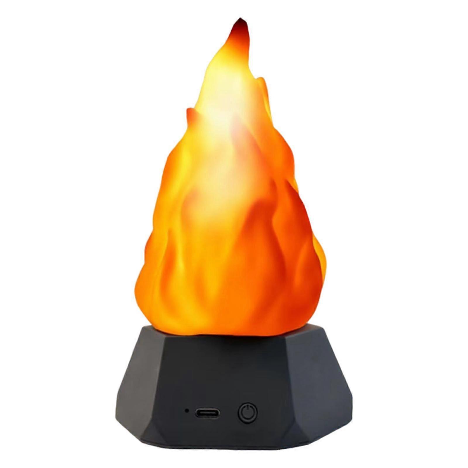 LED Fire Lights 3 Modes Flickering Indoor Rechargeable Fake Fire Light Effect