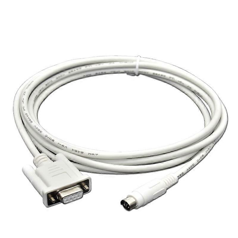 PLC Programming Cable XC Series 15m Serial Interface Data Download Communication Cable White
