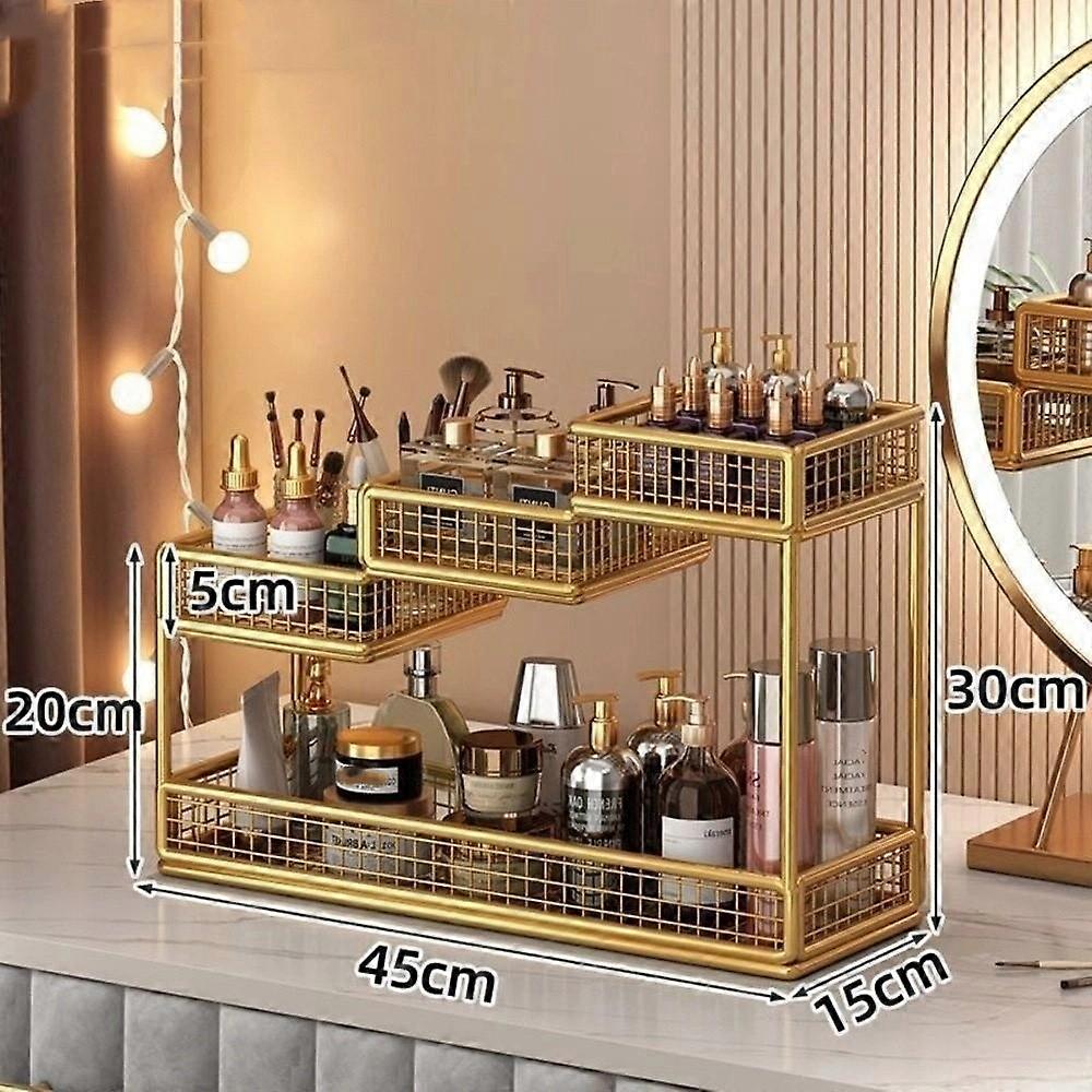 No Installation Cosmetics Rack Multi-layer Storage Box Durable Makeup Storage Rack  Bathroom