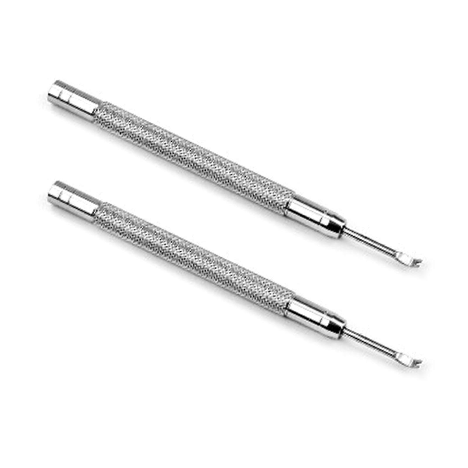 2Pcs Watch Hands Removal Watchmaker Tool with Flat Bladee for DIY Watchmaking Projects  silver