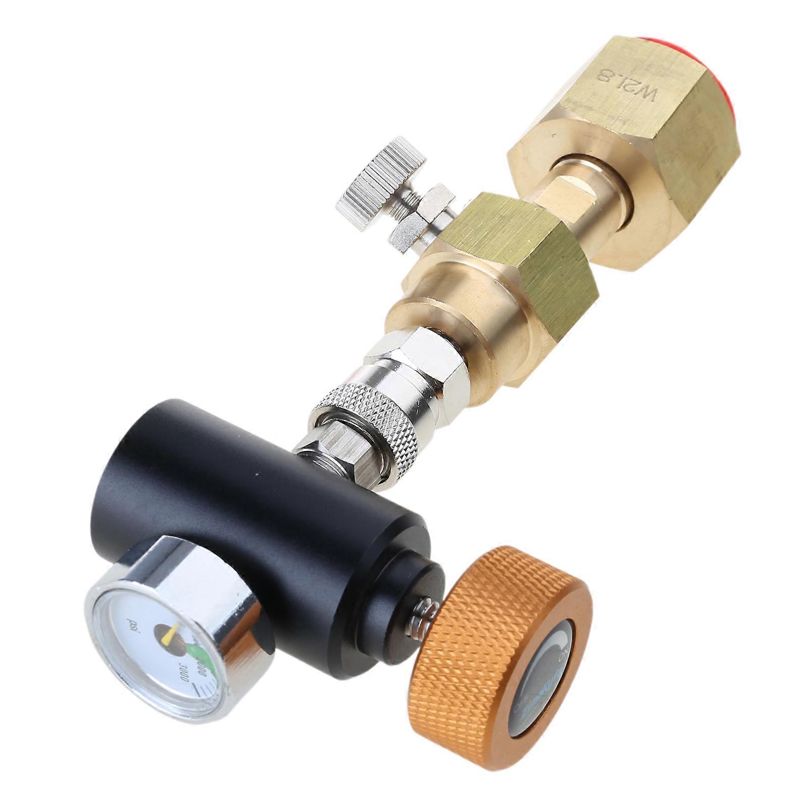 Tr21-3 Thread Refill Station Adapter W21.8-14 CGA320 Carbonation Tanks Portable Metal CO2 Filling Adapter CO2 Adapter Multicolor