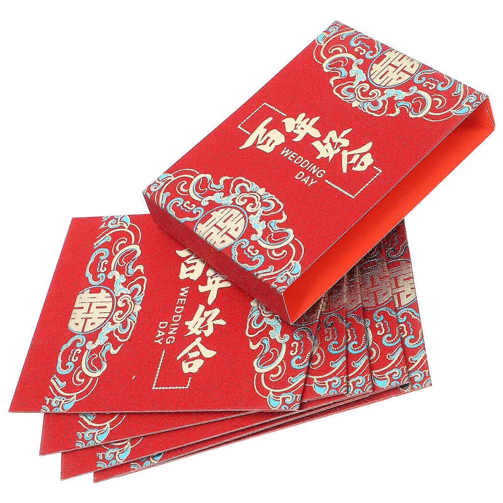 Wedding Money Bundle Sleeves Assorted Color for 6Pcs Gift Use